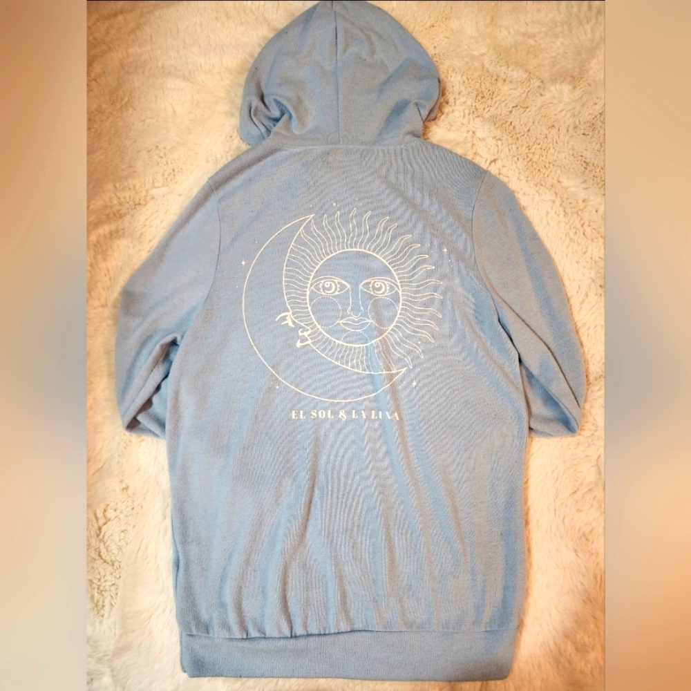 Fifth Sun Moon & Sun Hooded Sweatshirt/Size Small